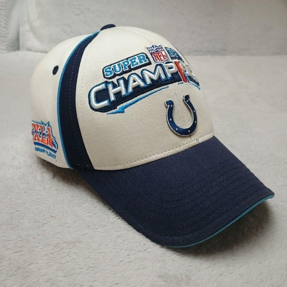 Vintage Indianapolis Colts Reebok Super Bowl Hat Cap Strap Back Men Football